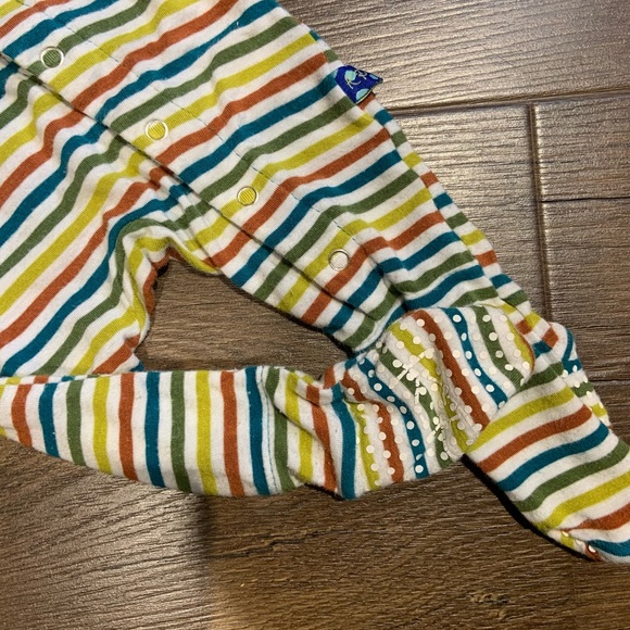 Kickee Pants 0-3 Months Multicolored Striped Snap-up Sleeper - Picture 3 of 5
